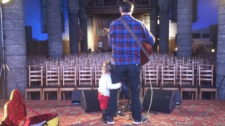 Phil Elverum and his daughter, photo from The Altantic's 'The Pointlessness and Promise of Art After Death'